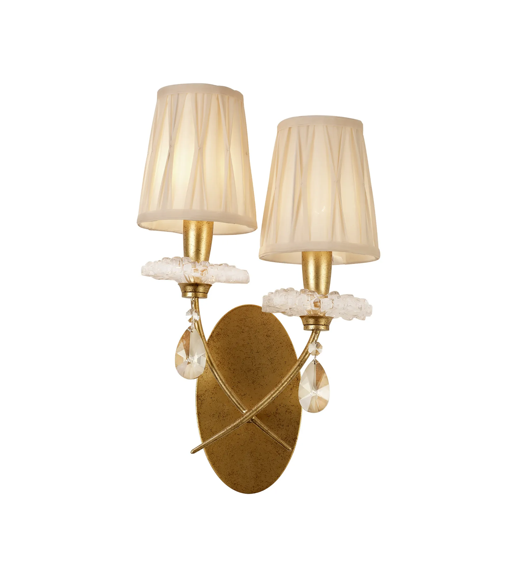Sophie Gold Wall Lights Mantra Armed Wall Lights